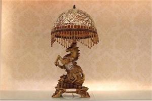 古典中式臺燈 古銅布藝中式臺燈 STD58611