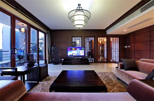 新中式別墅吊燈工程設計定制案例