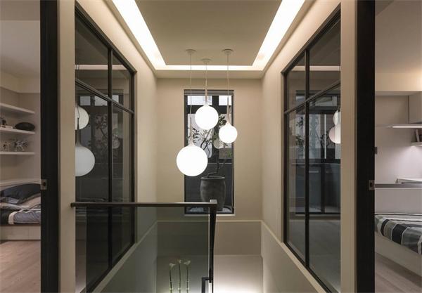 現(xiàn)代簡約別墅樓梯吊燈設計定制案例