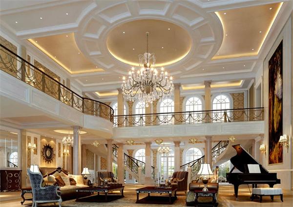 復(fù)式別墅客廳燈具設(shè)計(jì)案例