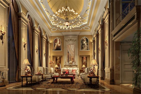 歐式別墅大廳吊燈設(shè)計(jì)案例