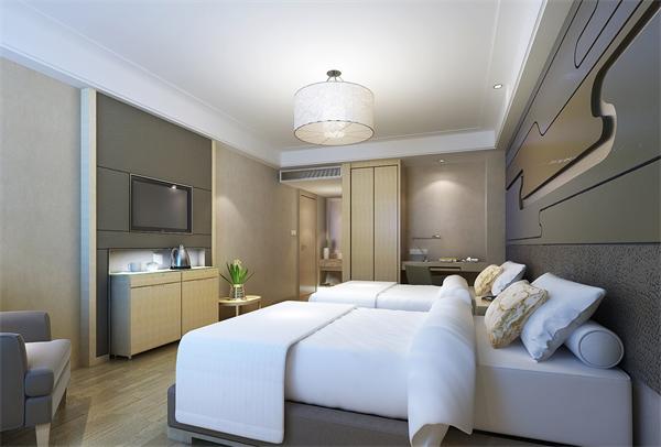 【酒店客房燈具】優質鐵藝+純手工制作布藝客房吊燈