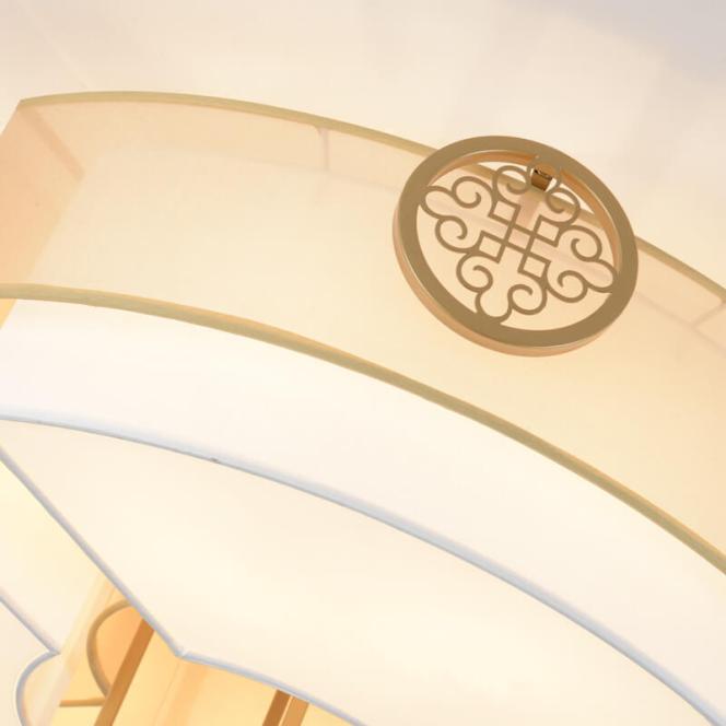 新中式圓形吸頂燈細節