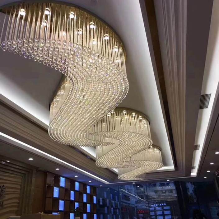酒店大廳吊燈，源頭酒店燈具供應商直供