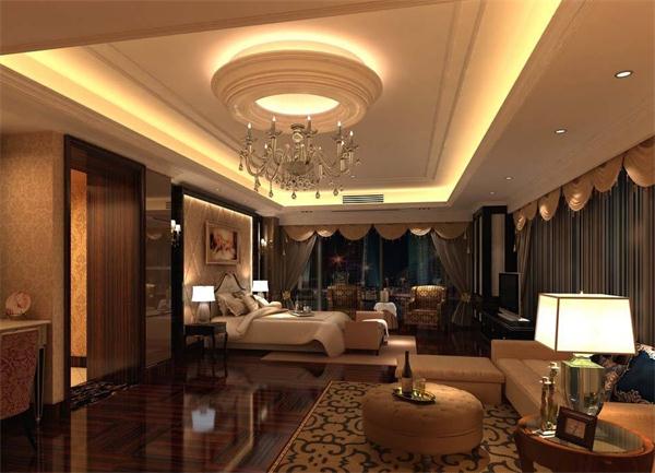 星級酒店客房經典歐式燈具廠家定制效果圖 一站式設計安裝