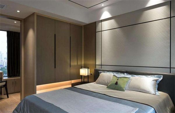 新中式裝修酒店客房無主燈照明設計效果圖 燈具廠家定制