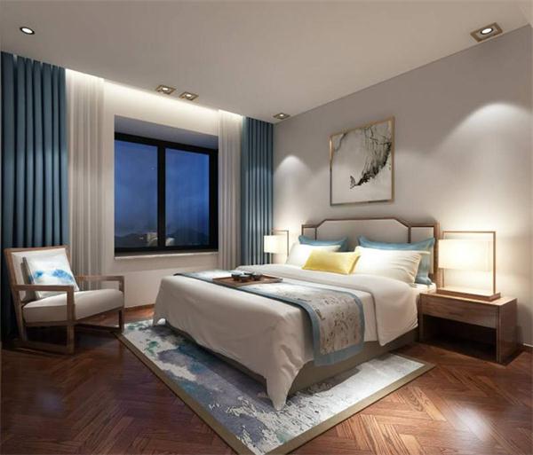 星級酒店客房新中式床頭裝飾臺燈整體燈光設計廠家供貨