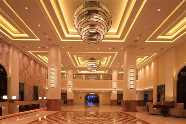 酒店大堂燈具定制 整體燈光照明設計廠家供貨安裝效果圖