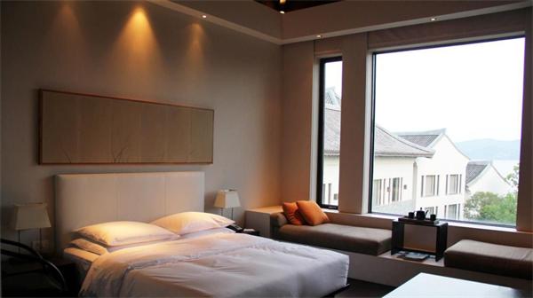 現代簡約酒店客房燈光照明設計 燈具廠家施工效果圖