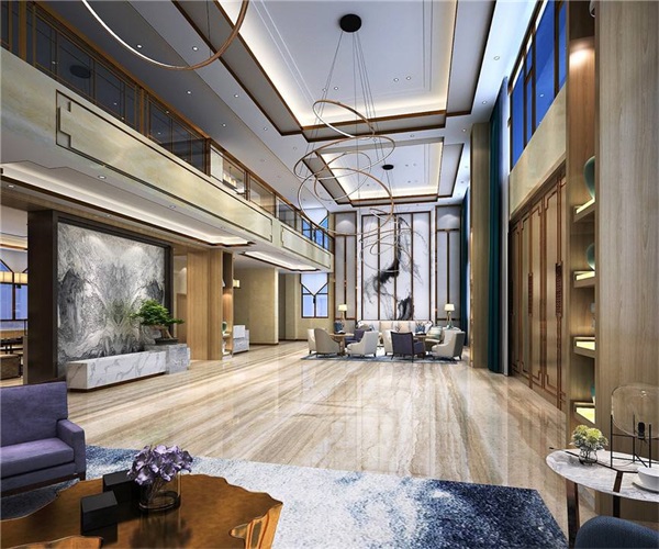 星級酒店大堂藝術燈具工程定制效果圖 一站式燈具廠家安裝調試