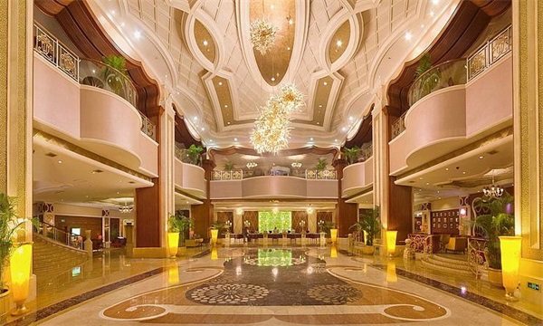 高檔酒店大堂燈具效果圖工程案例 一站式燈具廠家生產發貨