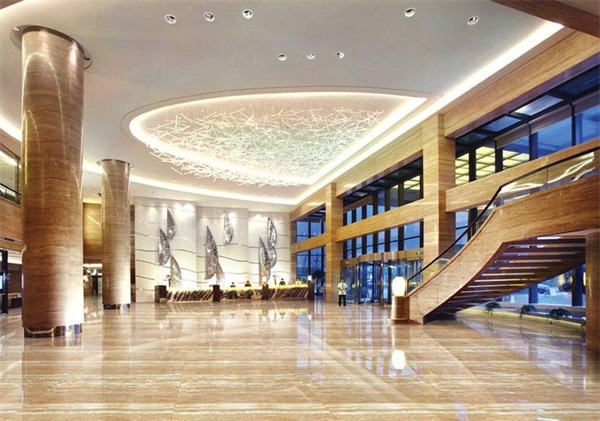 高檔星級酒店大堂燈具廠家設計定制工程定制直供安裝效果圖