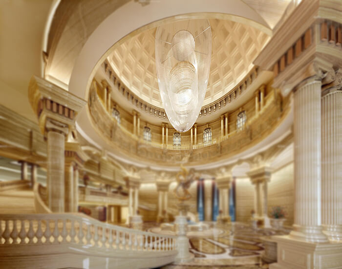 酒店金屬吊燈，一站式酒店藝術吊燈廠家直供