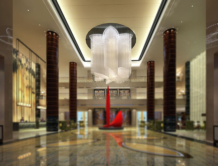 酒店大吊燈價格，一站式酒店藝術吊燈廠家直供