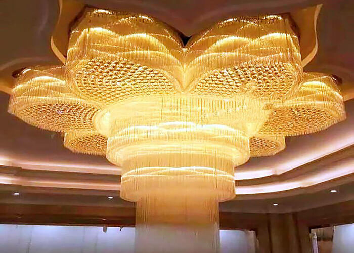 酒店室內吊燈，源頭星級酒店燈具供應商直供