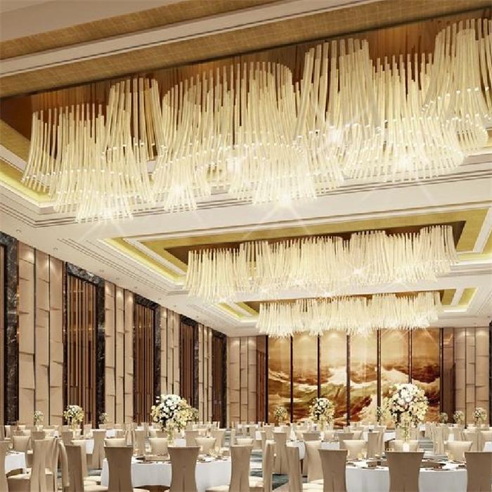 定制水晶燈_酒店宴會廳非標工程燈價格【孫氏照明】